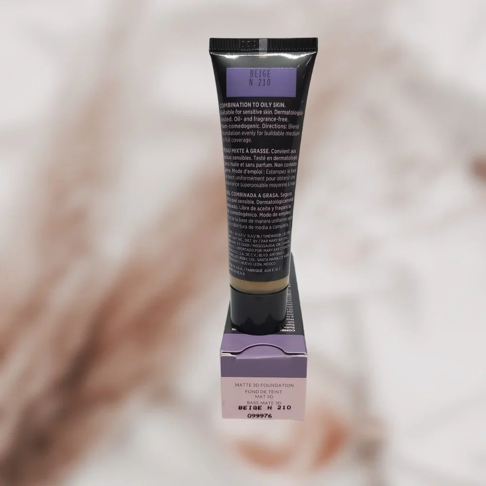 Beige N 210 (Neutral) Matte 3D Foundation - Combo-to-Oily Skin TimeWise…Mary Kay